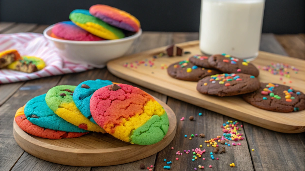 colorful ingredients in some cookie recipes